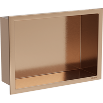 Mexen X-Wall-R įdubusi lentyna su flanšu 30 x 20 cm, šlifuotas varis - 19C0302010