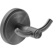 Mexen Gravo dvigubas rankšluosčių kabliukas, šlifuotas gun gray - 70A93012-66