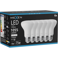 Mexen Nova 6x LED lemputė E27, R63, 10W, Neutrali - 4000K, 1055 lm - L104-E27-1040-01x06