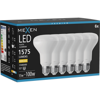 Mexen Nova 6x LED lemputė E27, R80, 15W, Šilta - 3000K, 1575 lm - L105-E27-1530-01x06
