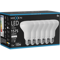 Mexen Nova 6x LED lemputė E27, R80, 15W, Neutralus - 4000K, 1575 lm - L105-E27-1540-01x06