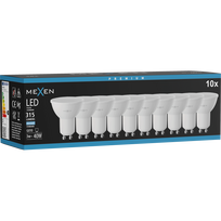 Mexen Nova 10x LED lemputė GU10, 3W, Šalta - 6500K, 315 lm - L107-GU10-0365-01x10