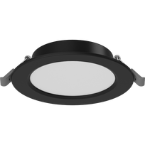 Mexen LDRR lubų šviestuvas LED įleidžiamas fi 12 cm, 6W, Neutrali - 4000K, 390 lm, juodas - L210-012-0640-70