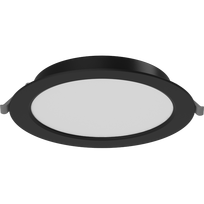 Mexen LDRR lubose lubų LED panelė, įleidžiama, fi 17 cm, 12W, Šalta - 6500K, 960 lm, juoda - L210-017-1265-70