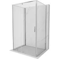 Mexen Exo-3S 130 x 110 cm, trijų sienelių dušo kabina, skaidri, chrom - 819-130-110-01-00-3S