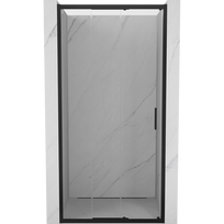 Mexen Exo-3S stiklinės dušo durys, 95 cm, skaidrios, juodos - 8153-095-000-70-00