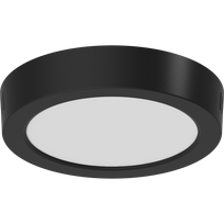 Mexen LDSR LED lubų plokštė paviršinis montavimas, skersmuo 17 cm, 12W, Šaltai balta - 6500K, 960 lm, juodas