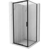 Mexen Exo stumdoma dušo kabina 90 x 90 cm, skaidri, juoda - 8153-090-090-70-00