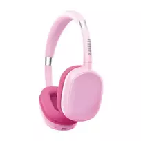 Vaikiškos „Bluetooth“ ausinės STREETZ mikrofonas, rožinės BT10-PNK / 6612131