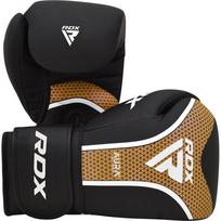 Bokso pirštinės RDX Sports Aura Plus T-17, aukso sp./juoda sp., 10 oz