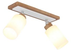 Kryptinis šviestuvas GLOBO Rowena, E27, 2 x 60W, 230V, matinės baltos spalvos, 600 x 103 x 220 mm, 1