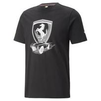 PUMA vyriški laisvalaikio marškinėliai Ferrari Race Big Shield- 53818401, juodi