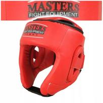 Bokso šalmas galvos apsauga Masters KTOP-PU (WAKO APPROVED) raudonas S