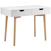 Vaikiškas rašomasis stalas, 99x51x76,5 cm, balta, MDF, su laikymo vieta