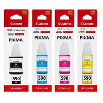 Kasetė rašaliniams spausdintuvams Originaal tintide komplekt Canon GI-590 / GI590 (BK/C/M/Y)