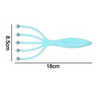 massagers,Scalp Massager Handheld SPA Stress Relief Head Massager Easy Carry to Promote Blood Crculation's Head Scratcher,Blue