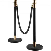 Minios valdymo stulpelių rinkinys, 6 dalys, 90x32 cm, juoda, metalas