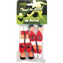 Buffalo stalo futbolo figūrėlės 13 mm raudona/balta 4 vnt