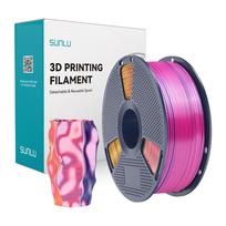 Sunlu PLA+ Silk Tri-Color Filament (red, yellow, and blue), Filament Sunlu PLA+ Silk Tri-Color (czerwono-żółto-niebieski)