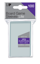 UP - Lite Mini European Board Game Sleeves 44mm x 68mm (100 Sleeves)