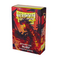 Dragon Shield Small Sleeves - Japanese Matte Ruby 'Geledar' (60 Sleeves)