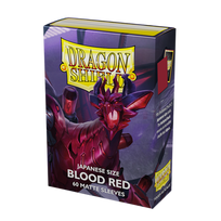 Dragon Shield Japanese Matte Sleeves - Blood Red 'Juusouken' (60 Sleeves)