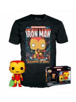 Funko POP! POP&Tee: Marvel - Holiday Iron Man