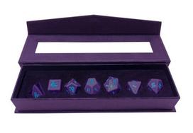 UP - Phandelver Campaign 7RPG Heavy Metal Dice "Royal Purple and Sky Blue" for Dungeons & Dragons