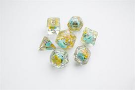 Gamegenic - Embraced Series - Green Skull - RPG Dice Set (7pcs)