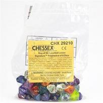 Chessex Signature Bags of 50 Asst. Dice - Poly. d10 Dice