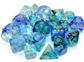 Chessex 16mm d6 Blocks - Nebula TM 16mm d6 Oceanic/gold Luminary Dice Block™ (12 dice)