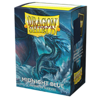 Dragon Shield Standard size Matte Sleeves - Midnight Blue (100 Sleeves)