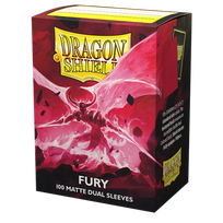 Dragon Shield Dual Matte Sleeves - Fury 'Alaric, Crimson King' (100 Sleeves)