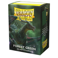 Dragon Shield Standard size Matte Sleeves - Forest Green (100 Sleeves)