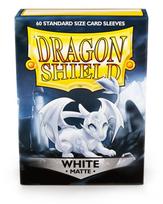 Dragon Shield Standard Sleeves - Matte White (60 Sleeves)