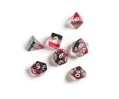 Sirius Dice - Dice Set - Pink, Clear, Black Resin