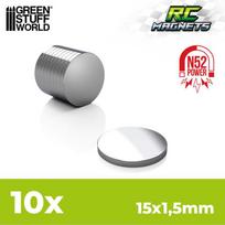 Neodymium Magnets 15x1,5mm - 10 units (N52)