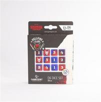 Gamegenic - Stranger Things - Hellfire Club D6 Dice Set (12x) – 16mm