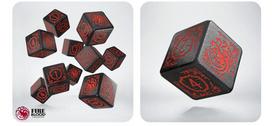 Game of Thrones. Targaryen 10xD6 Dice Set.