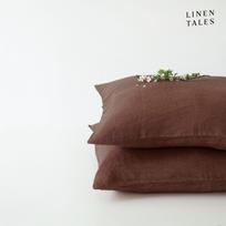 Iš lino pagalvės užvalkalas 50x70 cm Chocolate – Linen Tales