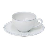 Baltos spalvos iš molio puodelis espreso 90 ml Pearl – Costa Nova