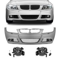 M-Pack LCI-look Priekinis Bamperis, skirtas BMW E90 / E91 PRE-LCI (05-08), su skaidriais priešrūkiniais