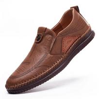 Vyriški odiniai batai Klasikiniai įsispiriami plokštapadžiai mokasinai Laisvalaikio batai Minkštas padas Vyriški sportbačiai Mokasinai vyrams Zapatillas Hombre 40 ruda