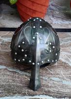 Viduramžių 18 gabarito plieno normaniškas šalmas vikingų šarvai M aero