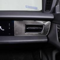 For Porsche Taycan    2022 Soft Carbon Fiber Car Side Air Vent Outlet Cover Trim Sticker Car Carbon Fiber gray
