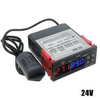 12V/24V/110-220V STC-3028 skaitmeninis dviejų LED temperatūros valdiklio termostato inkubatorius su NTC jutiklio zondu -20°C iki +80°C