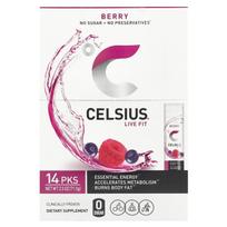 Celsius, Live Fit, Berry, 14 take-out packs, 0.18 oz (5.11 g) each