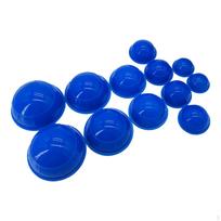 12 Pieces Silicone Vacuum Cup, Elastic Cupping Device Flexible Efficient Easy to Clean Strong mėlyna