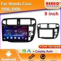 Android automobilio radijas Honda Civic 1996 1997 1998 1999 GPS navigacija vaizdo grotuvas Multimedijos grotuvas magnetofonas carplay 4 core 1GB+32GB carplay
