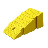 Nešiojamos plastikinės bortelių rampos automobiliams, motociklams, lengva plastikinė slenksčio rampa, 16 cm aukščio pakopos kilimėlis priekabai, sunkvežimiui, dviračiui geltona
